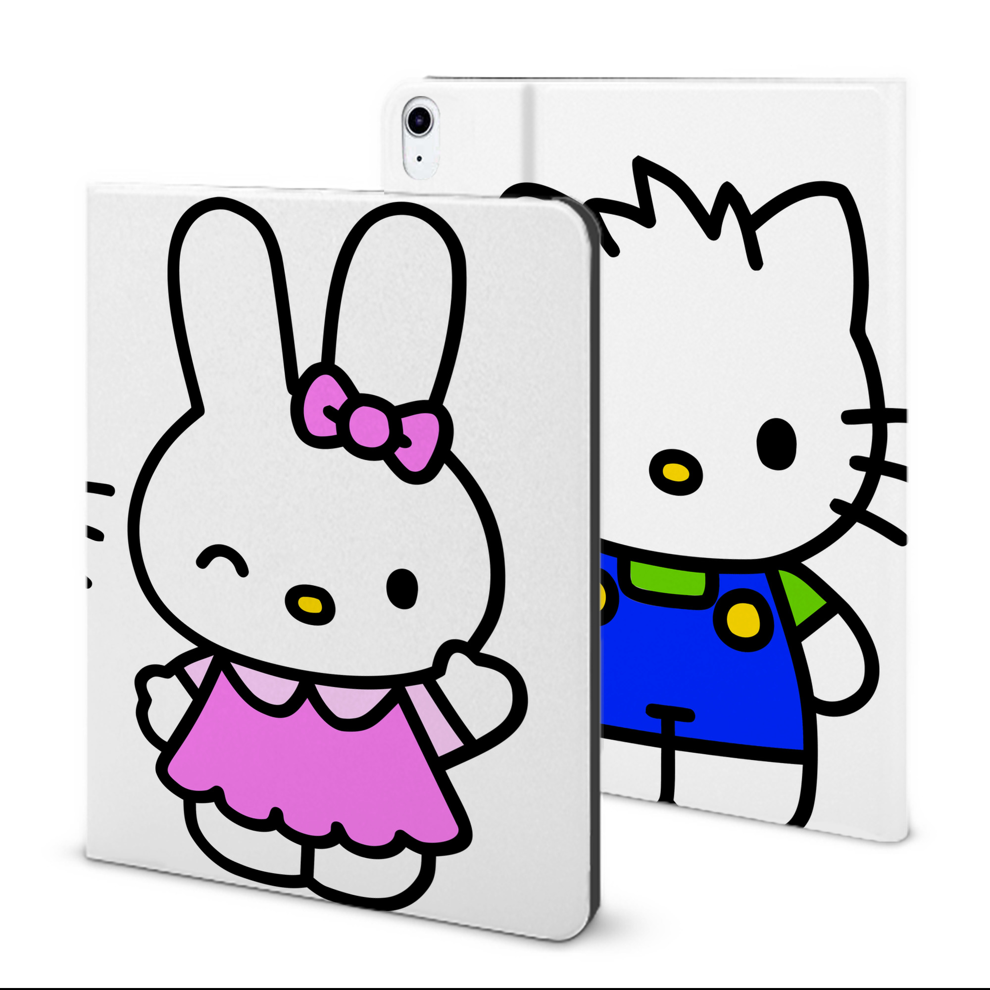 （画像用） Hello Kitty ハローキティ IPad ケース ブック型 PUレザー TPU 耐衝撃 軽量 薄型 ペン収納なし 全面保護 IPad 各モデル対応